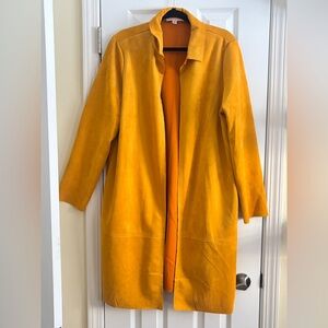 Philosophy Mustard Suede Jacket Duster